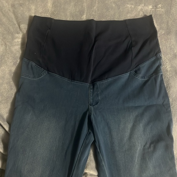 Paisley Sky Maternity Stretchy Jeggings XL - Picture 2 of 4